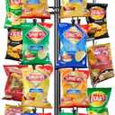 BBTO 61'' H Potato Chip Rack Display Stand Chip Strip Rack Potato Chips Display with 72 Clips for Store Supplies Candy Merchandise Stand Snack Black