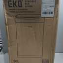 EKO Mirage-T 50 Liter / 13.2 Gallon Touchless Rectangular Motion Sensor Trash Can, Brushed Stainless Steel Finish