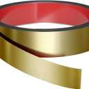 Wall Trim Peel and Stick 16.4 ft x 2 in, Flexible Stainless Steel Molding for Wall, Ceiling, Fireplace, Furniture, Door, Mirror Frame, Craft Decoration (Brushed Gold)