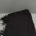 BOURINA Black Throw Blanket 50x60 Inches Throw Textured Solid Soft Sofa Couch Decorative Knit Blanket