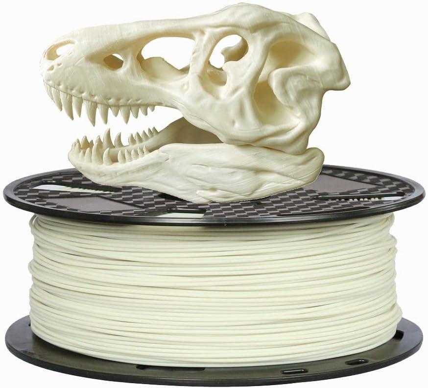CC3D PLA Max Bone White PLA Filament 1.75 mm 1KG 3D Printer Filament 2.2LBS 3D Printing Material Stronger Pro Plus + Filament Ivory White Bone Color