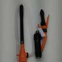 HORUSDY Electric Fuel Transfer Pump Battery Operated  2.2 GPM Portable Siphon Pump with Flow Control, Dual Battery Option, for Gas, Diesel, Water, Oil, Fits Gas Can & Tank, Handheld Liquid (Orange)