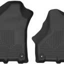 2 x Husky Liners Weatherbeater Floor Mats | Fits 2019-2026 Ram 2500, 3500, Crew & MEGA CAB ONLY | Front Row, 2-pc Black - 13051