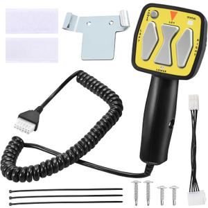 22154 Meyer Snowplow Handheld Controller Replacement for Meyer Diamond E47 E60 E57 22154 22690, SAM 1306901, 56462 Straight Blade Plows 6 Pin Plug Hand Held Controller (Yellow)