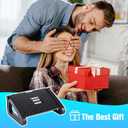 Under Desk Foot Rest, Ergonomic Foot Rest for Under Desk at Work, Gaming Foot Stool with 6 Adjustable Heights, Manual Foot Massage Rollers, Home & Office Use, Gift