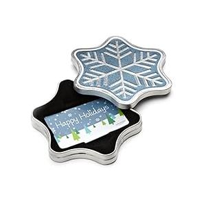 Amazon.com $50 Gift Card in a Snowflake Tin (Happy Holidays Card Design)