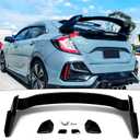 STSEV01 Rear Spoiler Wing Fit for Honda Civic Hatchback 2016-2021 EX/EX-L/LX/Sport/Touring (Hatchback Model only), Glossy Black HighKick Duckbill Type R Style DeckLid Lip Exterior Accessories