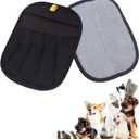 Upgraded Electrostatic Pet Hair Removal Glove for Cats & Dogs - Thickened Reusable & Washable Magic Brush, Pet Hair Remover Glove Tool for Clothes, Couch, Carpet, Furniture & Car Seat (Black-1pc)