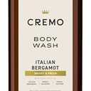 Cremo Body Wash Men, Notes of Italian Bergamot, Neroli Blossom, and Fresh Vetiver, Rich-Lathering Italian Bergamot, 16 Fl Oz, Pack of 2