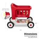 Radio Flyer Scan & Sort Shopping Cart, for Kids 1+, Red, for Indoor Play