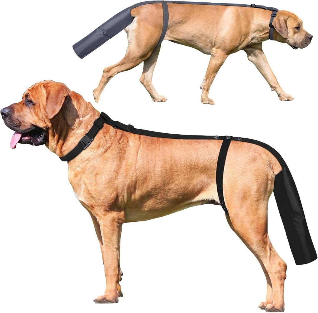 2 Pieces Dog Tail Protector Cover for Wounds, Dogs Tails Heal Sleeve, Dog Wound Care for Medium and Large Dogs to Assist in Recovery from Injury, Tail SizeXL 19.7-21.6", Diameter 5.3-6.3"