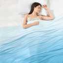 Elegear Cooling Comforter King Absorbs Body Heat to Keep Cool, Double-Sided Cooling Blanket for Hot Sleepers Arc-Chill Cool Fabric Q-Max>0.5, Lightweight Summer Comforter Cold Blanket, Gradient Blue