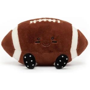 8" American Football Stuffed Toy, Cute Rugby Plush Soft American Football Plushies Pillow Gifts for Kids Girlfriend Birthday Christmas Mother's Day
