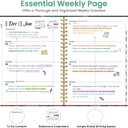 2026 Planner, Weekly and Monthly Planner for Women, January 2026 to December 2026, Pretty Hardcover 2026 Calendar Planner Book with Tabs, Inner Pocket, Spiral Bound, Perfect Office Home School Supplies - 8.5" x 11", Wildflower Reverie