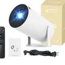 Projector – Window Projector, Mini Projector with Wifi and Bluetooth, 4k Projector, Auto Keystone, Low Latency & 180° Rotation Projector for Bedroom