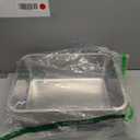 Stainless Steel Litter Box,Metal Cat Litter Box-6" High Side for Cats,Cat LitterBox for Kitty/Kitten and Rabbits, Stainless Steel Cats Litterbox, Easy Clean Non Stick No Smell (Medium (17.5" x 13.6" x 6"))