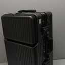 Zipperless Luggage, 22x14x9 Aviation Certified, Polycarbonate Aluminum Hardshell, Expandable Carry-On Luggage with Spinner Wheels, Hardshell Luggage, 20 Inch Cabin (Dark Gray)