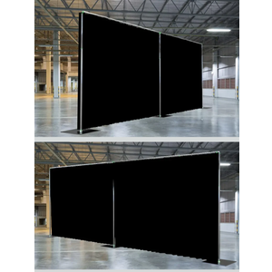 Adjustable Heavy Duty Portable 10FT X 20FT Pipe and Drape Backdrop Kit (Black Drape) Quick Set Up Without Tools for Wedding&Party&Event&Photography&Show&Display