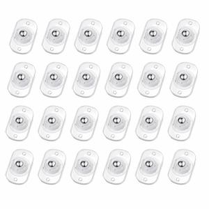 TRVL FIELDER Self Adhesive Caster Wheels, Appliance Rollers Appliance Slider for Kitchen, 360 Swivel Small Casters - Solve Coffee Maker Air Fryer Small Appliances Countertop Sliding (Clear - 24 Pcs)