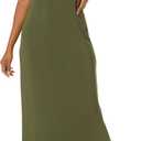 Amazon Essentials Women's Supersoft Terry Racerback Maxi Dress (Previously Daily Ritual) (Medium, Olive)