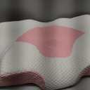 Osteo Cervical Pillow for Neck Pain Relief, Hollow Design Odorless Memory Foam Pillows with Cooling Case, Adjustable Orthopedic Bed Pillow for Sleeping, Support for Side Back Sleepers (Standard High(24.5*16.5*5.2/4.1 inches), Pink)