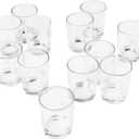 Super Z Outlet 2.5'' Clear Glass Votive Candle Holders for Candle Making Kit, Aromatherapy (11Pack)