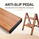Step Stool Foldable Small Kitchen Step Ladder Closet Aluminum