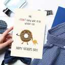 5 x ICOOLYI Funny Father’s Day Card Dad – Fathers Day Gift for Dad from Daughter, Son, Wife