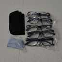 NORPERWIS Reading Glasses 5 Pairs Quality Readers Spring Hinge Glasses for Reading for Men and Women (5 Pack Black, 3.00)