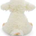 Plush Lamb Sitting Toys Stuffed Animal, Realistic Sheep Stuffed Animal Toy Characters Stuffed Filled in Limbs 8.5 Inch Soft Huggable for Kids with Stuffed Animals Easter Baptism Gift for Girls Boys
