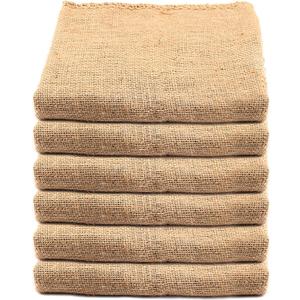 KEILEOHO 6 Pack 40 X 24 Inch Burlap Bags, Planting Growing Bags, Large Potato Sack, Burlap Bags for Vegetables Gardening, Large Food Grade Burlap Sacks for Gardening