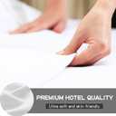 FreshCulture King Flat Sheet - Hotel Quality King Flat Sheet Only - Brushed Microfiber Top Sheet - Ultra Soft & Breathable - Wrinkle-Free - Easy Care - Single Flat Sheet (King, White)