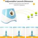 Automatic Ball Launcher for Dogs: 2" Mini Tennis Ball Thrower with 3 Distance Settings,Interactive Puppy Pet Ball Indoor Thrower Fetch Machine for Small to Medium Dogs,Blue