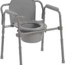 Steel Folding Bedside Commode