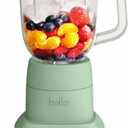 bella 10 Speed Countertop Blender, Juicer & Smoothie Maker, Fits-anywhere Kitchenware, Slim Flip & Store Design, Dishwasher Safe 48oz Capacity Pitcher & Lid, Stainless Steel Blade, 450 Watt, Seaglass (6 Cup)