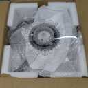 Dimmable Ceiling Fan with Light and Remote Control, 27" Small Flush Mounted Ceiling Fan with Led Lights, APP and Remote Controlled, Modern, Black, Upgraded