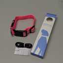 PcEoTllar Light up Dog Collar for Night Walking - LED Dog Collar Light Rechargeable Color Changing, Glow in The Dark Dog Collars Waterproof Glowing Dog Collars (Medium(15 inch-19.7 inch), Pink)