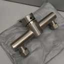 HONGBEC Shower Faucet Valve Diverter - G1/2" Brushed Nickel Stainless Steel Bathroom Mixing Valve, Wall Mounted Bathtub Shower Bidet Faucet Valve for Indoor and Outdoor Use