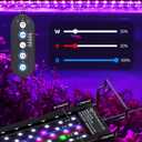 SEAOURA Aquarium LED Light for 48-54in Freshwater Tank, Full Spectrum Aquarium Light for Plant Growth, 6H/8H/12H Timer, WRB 3 Channel Customizable, 10 Brightness & 11 Colors, Adjustable Bracket