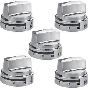 AEZ73453509 Stove Knob Replacements for LG Stove Knobs, AEZ72909008 AP5669773 2347547, Range Oven Knob for LG LRG3091ST LDG3016ST etc, 5 Pack