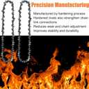 4Pcs 8 inch Chainsaw Chain 3/8" LP Pitch .050" Gauge 33 Drive Links Chain Saw Chains Fits for Portland Pole Saw 62896 Kobalt, ChainSaw Blade for Greenworks Sunjoe Swj800e Oregon S33 Chicago