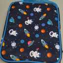 Bagseri Lunch Bag for Boys - Kids Lunch Bag Insulated Leak-Proof and Reusable Kids Lunch Box with Water Bottle Holder Toddler Lunchbox for Daycare and School, Dark Blue Space Astronaut