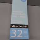 POWCAN 32 oz Insulated Water Bottle with 2-in-1 Straw and Spout Lid, Keep Cold 24H, Leak-Proof, BPA-Free, Double Wall Stainless Steel Water Bottle for Sports, Gym, Travel, and School (Sea Breeze)