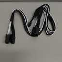 EZDIY-FAB GPU Power Sleeved Cable Extension, 16pin(12+4) 12VHPWR PCIe 5.0 Connector Male to 4X PCIE 8 PIN for RTX 3090Ti/RTX4090/RTX4080, with Pre-Installed Cable Combs-16AWG/Black White