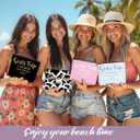 4 PCS Girls Trip Gifts Favors Girls Weekend Gifts for Women Girls Trip Favors Friendship Gifts Girls Weekend Gifts Ideas Girls Trip Makeup Bag Cow Print Cosmetic Bags Weekender Bag for Women Christmas