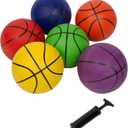 Trademark Innovations 29.5" Size 7 Regulation Size Basketballs - Set of 6 (Mixed)