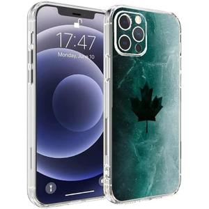 Phone Case Rainbow Compatible with iPhone 16 Case Six Black Ice Siege Side Striped Soft Phone Cover (Fuchsia)