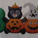 Meland 8FT Halloween Blow Up Yard Decorations with Built-In LED Lights, Halloween Yard Inflatables for Outside Outdoor