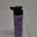 Silver Buffalo Disney Lilo and Stitch Tropical Sitting Stitch Double Walled Stainless Steel Water Bottle, 25 Ounces