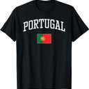 Vintage Flag of Portugal Love Your Country T-Shirt, M